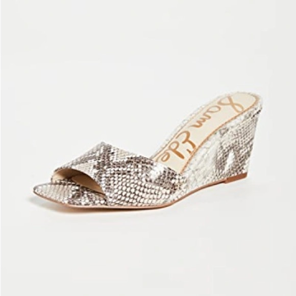 Sam Edelman Tesma Wedge in Truffle Multi Snake - Picture 1 of 6